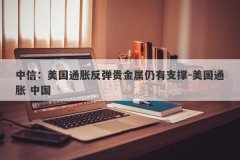 中信：美国通胀反弹贵金属仍有支撑-美国通胀 中国