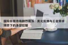 国际白银市场剧烈震荡：美元反弹与工业需求博弈下的多空拉锯