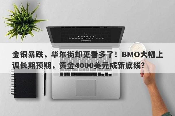 金银暴跌，华尔街却更看多了！BMO大幅上调长期预期，黄金4000美元成新底线？