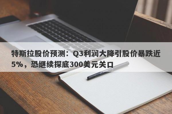 特斯拉股价预测：Q3利润大降引股价暴跌近5%，恐继续探底300美元关口